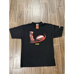 Vintage 90s 1999 Ferrari Formula 1 F399 V10 Champion Schumacher Black T Shirt L
